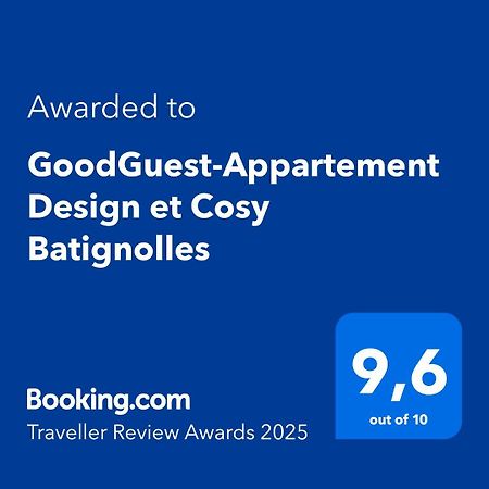 Goodguest-Appartement Design Et Cosy Batignolles París Exterior foto
